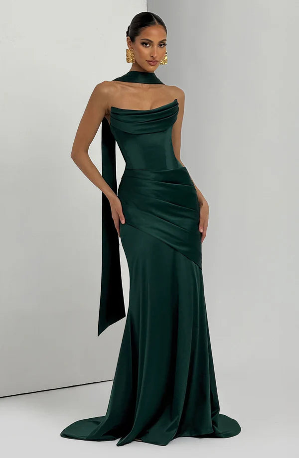 Kensington Maxi Elbise - Zümrüt Yeşili