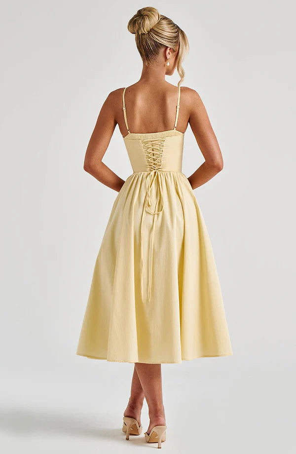 Mariella Midi Elbise - Limon