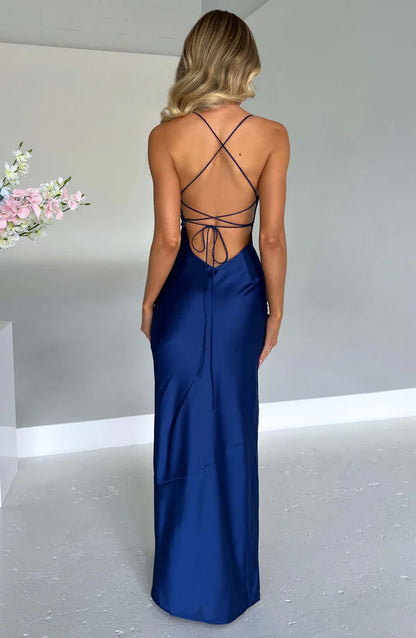 Misha Maxi Elbise - Lacivert