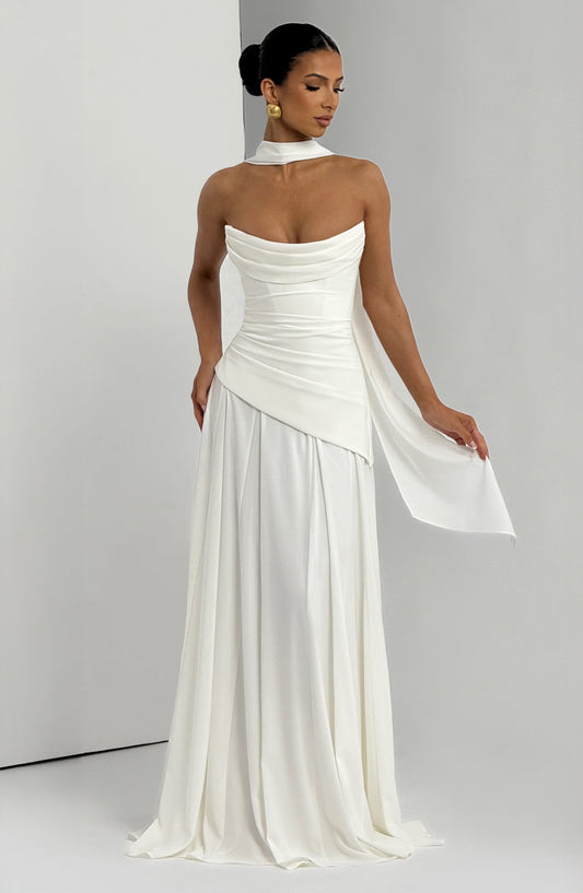 Patricia Maxi Elbise - Ivory