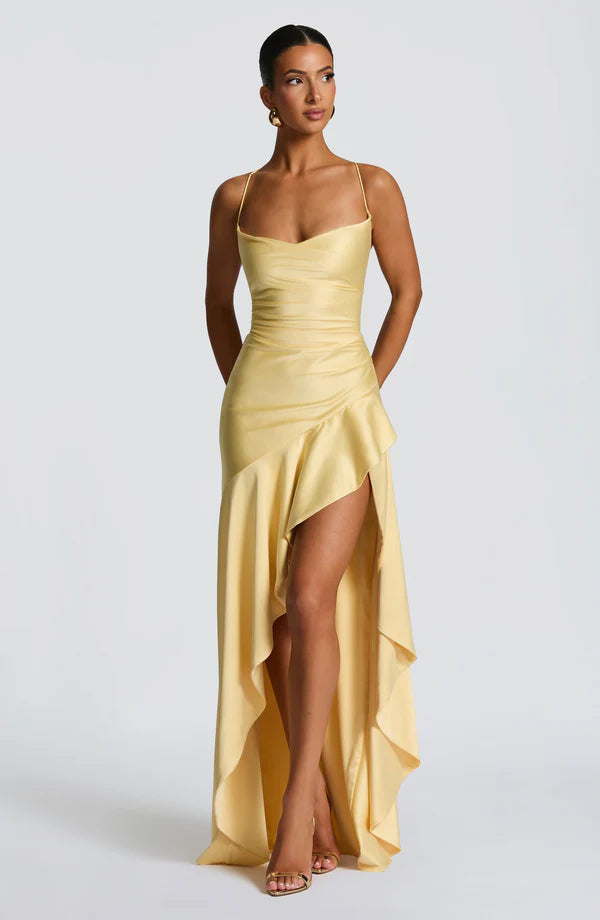 Samira Maxi Elbise - Limon