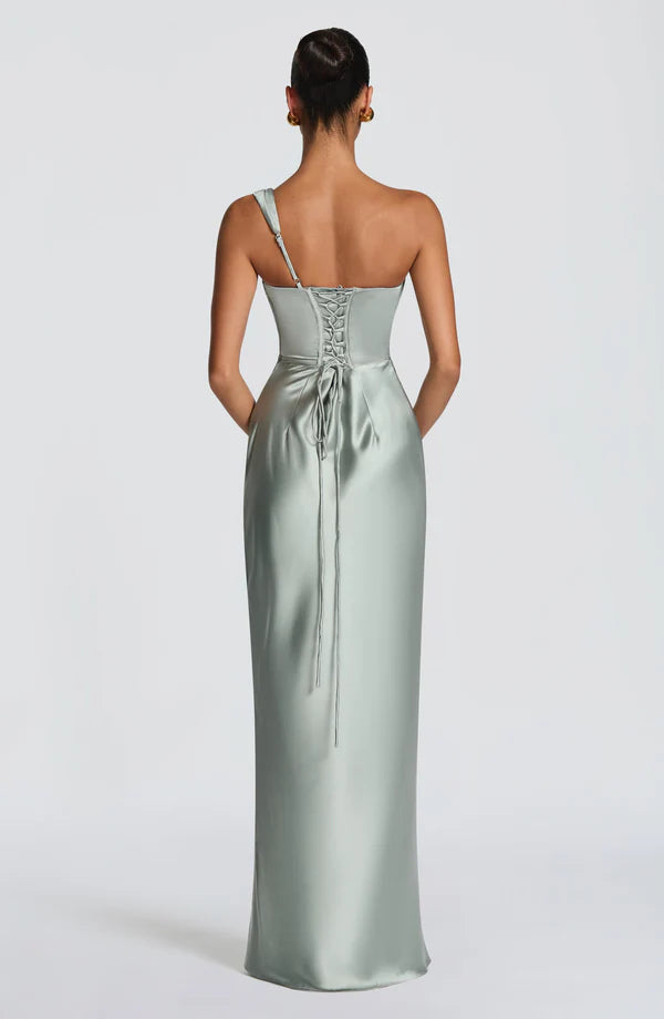 Thalassa Maxi Elbise - Adaçayı Yeşil