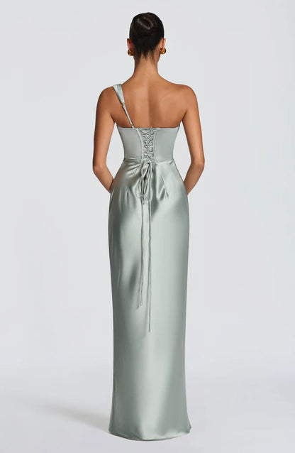 Thalassa Maxi Elbise - Adaçayı Yeşil