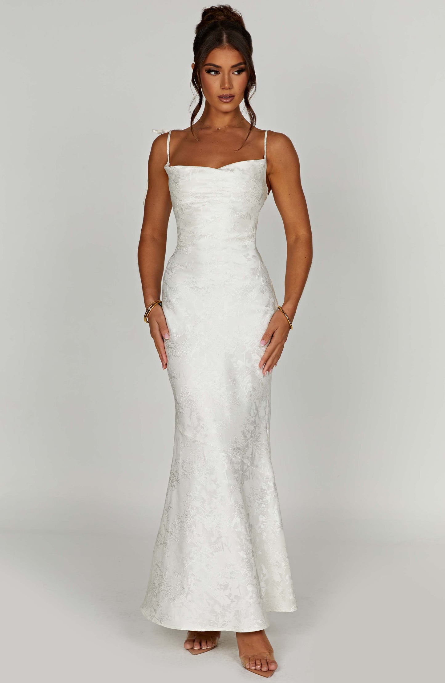 Whitney Maxi Elbise - Krem