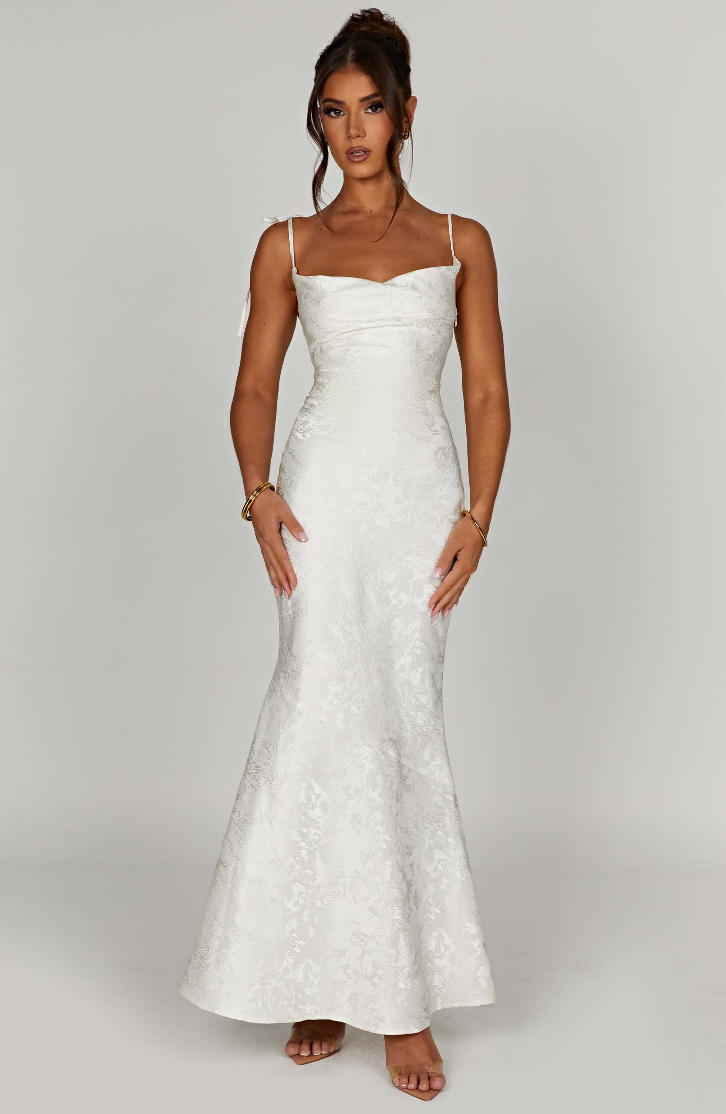 Whitney Maxi Elbise - Krem