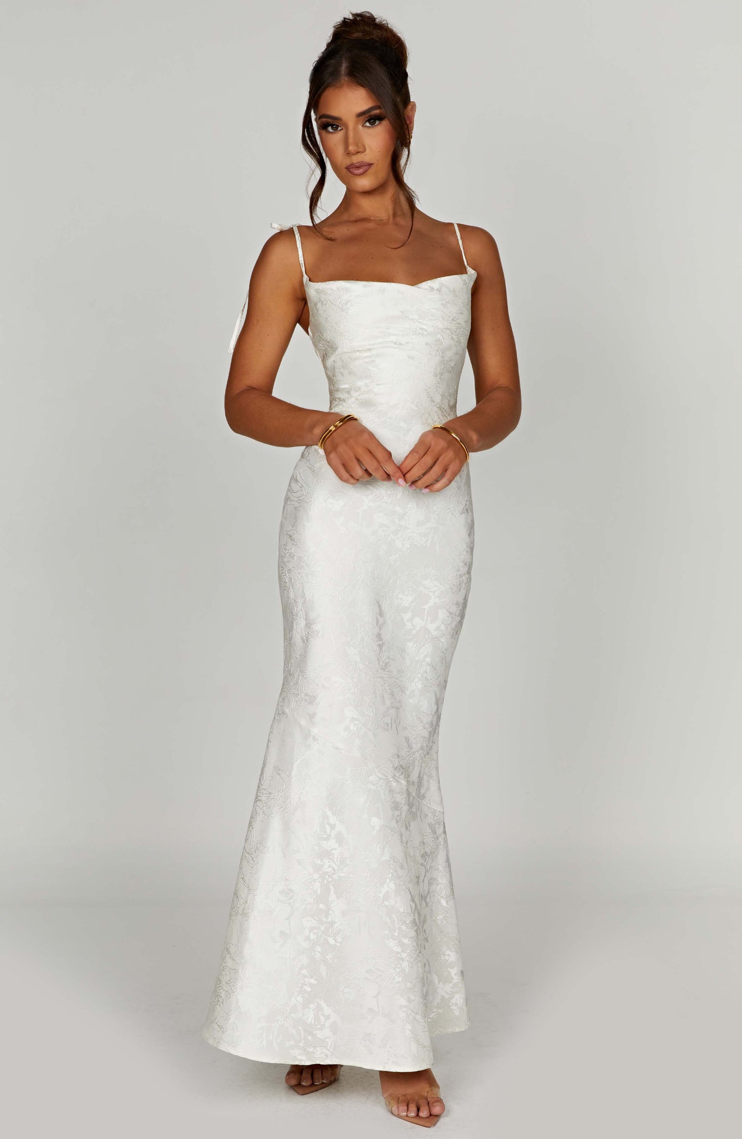 Whitney Maxi Elbise - Krem