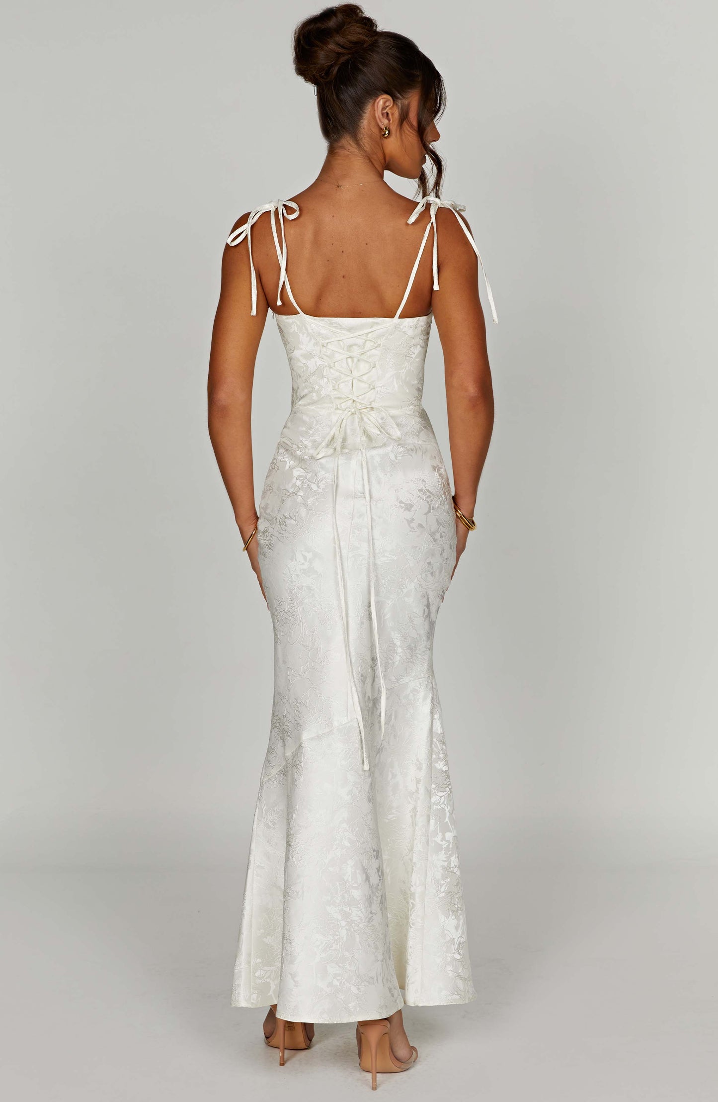 Whitney Maxi Elbise - Krem