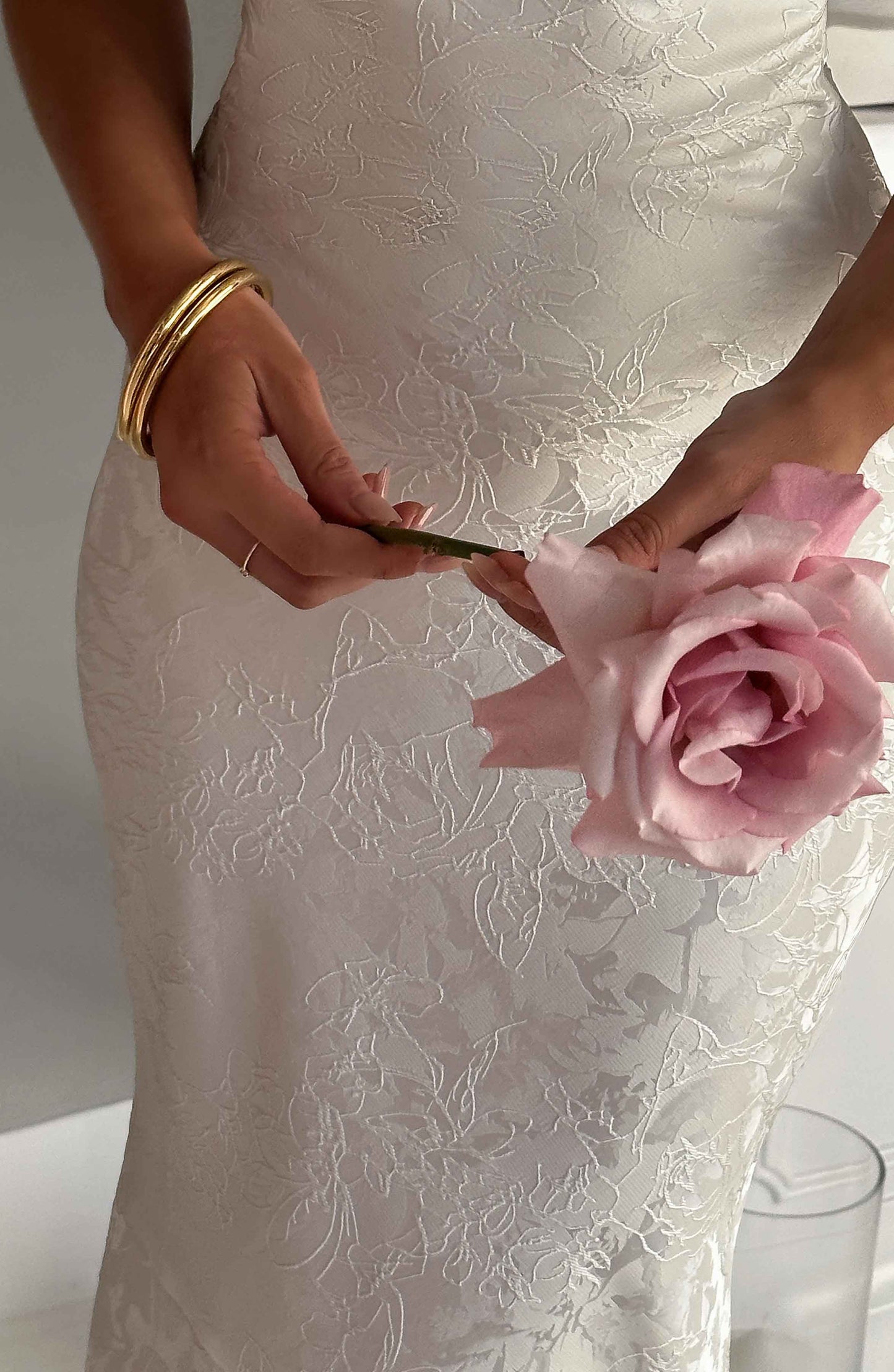 Whitney Maxi Elbise - Krem